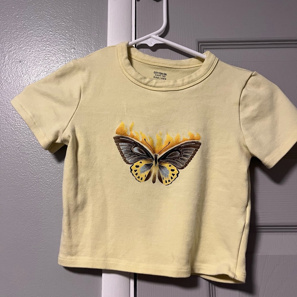 Yellow Cotton on chop tee